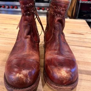 Bed Stu Ankle Craven Boots Oxblood